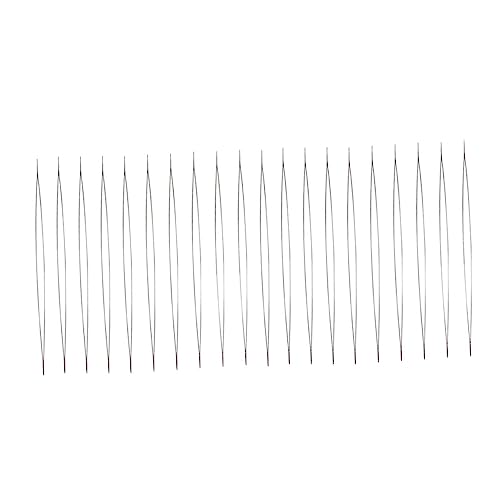 TEHAUX Iron Wire Beading Needles 20pcs Large Eye Needles DIY Beading Embroidery Tools Durable for Crafts