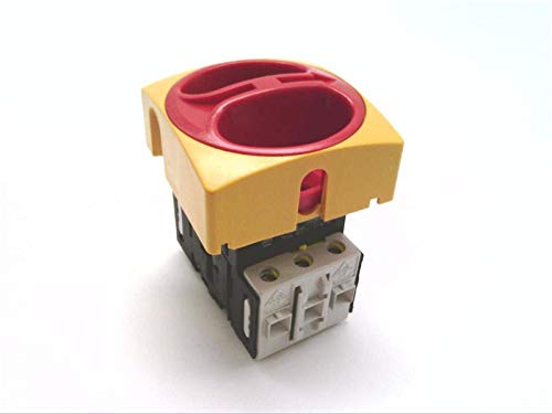 0172101 3 Phase, 32A, 690V, Disconnect Switch, Panel MNT, YEL/RED PAD