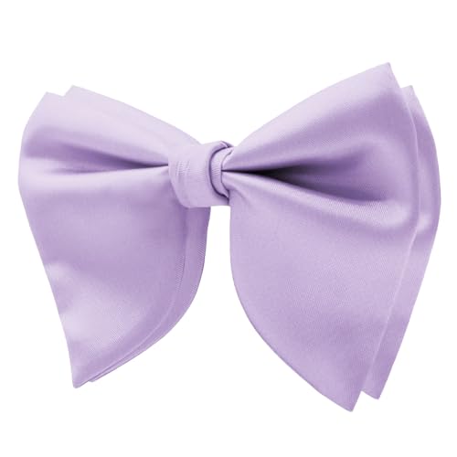 Image of Mens Bow Tie Pre Tied Oversized Bow Ties for Men Satin Bowties for Tuxedo Wedding Party Banquet