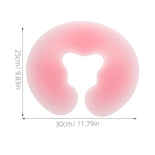 Oreiller visage silicone U coussin percé ergonomique appui-tête salon esthétique - 2