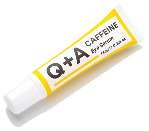 Q+A Caffeine Eye Serum: Expertly Crafted to Revitalise Under-Eye Circulation, Significantly Reduce Puffiness, and Enhance Hydration. Brightening Formula for a Refreshed, Youthful Appearance, 15ml - Image 3