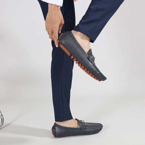 Directly Shipped from The Factory Men's Classic Penny Slip - On Loafer, Made of Cowhide Leather, with Soft Sole. Loafer for Men, Comfortable Men's Business Casual, Driving and Boat Shoes3