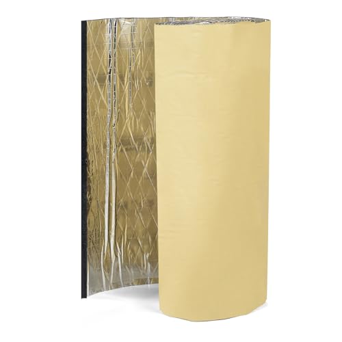 Bettol 1 rodillo (420 x 40 cm / 1,67㎡) - 10 mm de grosor de aluminio autoadhesivo de papel estera de aislamiento para aislamiento acústico y aislamiento