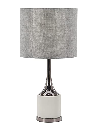 Promo Discount Up To 70% Off Deco 79 39983 Table Lamp, Light Gray/Dark Gray
