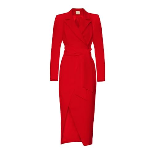 Robe de cocktail rouge Moss vêtement soirée chic femmes