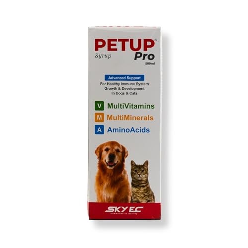 Image of Pet Up Pro Syrup for Dogs & Cats | Multivitamin Supplement with Essential Nutrients | Supports Vitality, Appetite & General Wellness | 500ml Liquid Tonic