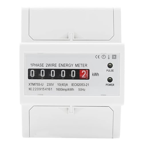 Compteur monophasé à deux fils avec affichage numérique haute précision 100A