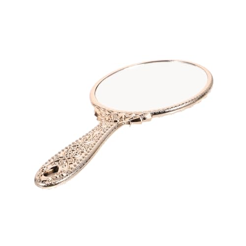 Miroir de maquillage oval avec poignée sculptée ergonomique - 2