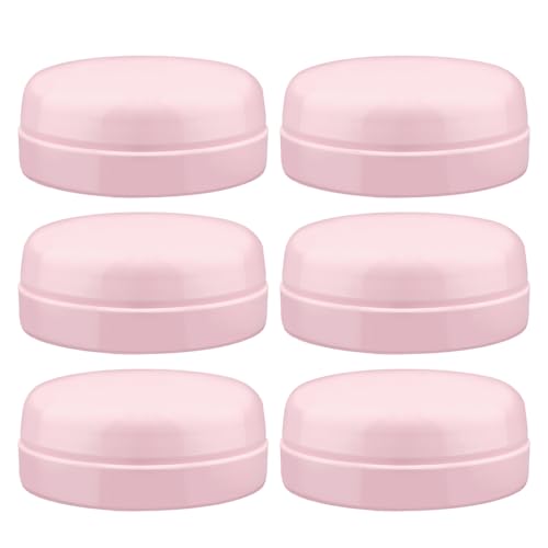 Maymom Solid Lids Aka Travel Caps w/Sealing Ring Compatible with Avent Bottle; Cap Replace Avent Natural Bottle Screw Ring n Sealing Disc; Fit Avent Anti-colic Polypropylene Glass Bottle Avent Pink