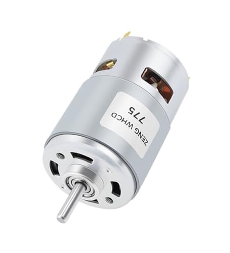 Moteur CC 775 12V 6000 RPM à double roulement à billes et arbre rond de haute puissance