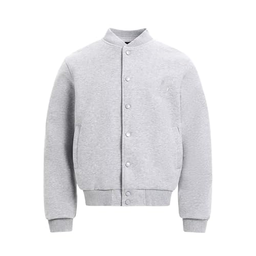 Veste baseball homme broderie lettre GUOYUXIAO veste automne gris