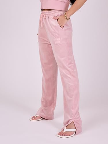 Pantalon Ample en Velours Rose Project X Paris L Large Streetwear Femme