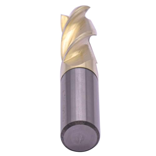 Image of 5 /8 inch 3 Flute Solid Carbide Square End Mill for Aluminum, ZrN Coated | 37 Degree Helix, 3 Flute, 5 /8 inch Cutting Diameter, 5 /8 inch Shank Diameter, 1-5 /8 inch Length of Cut, 3-1 /2 inch Overall Length