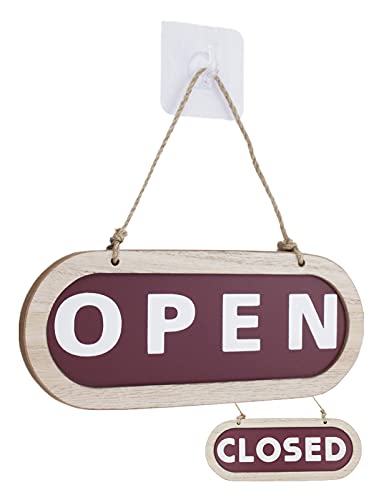 Open Closed Signs For Business Rustic Wooden Closed Signs For Door Double-Sided ,Open Closed Door Sign Open Closed Sign Letter Board For Ultimate Guide To Grand Openings (Wood, 9.4X3.7") #TOP6