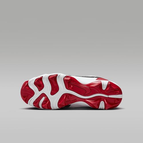 Jordan 1 Low Little/Big Kids' Cleats (HF6885-601, Gym Red/White/Black)2