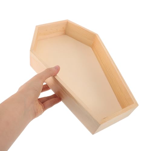 Bandeja de ataúd de madera tallada YARNOW de diseño gótico 5