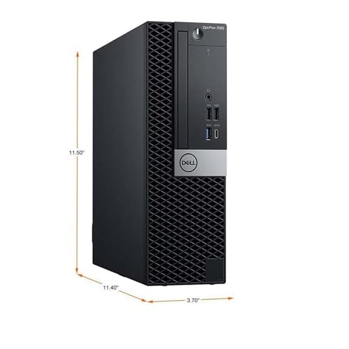 Image of Dell Optiplex 7060 SFF Desktop Computer PC with 24 inch FHD Computer Monitor, Core i7-8700 3.2GHz-4.6GHz, Keyboard, Mouse, 16GB Ram, 512GB SSD, DP, Windows 11 Pro(Renewed)