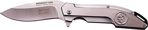 MTECH USA Navaja, Acero Inoxidable Plata, Longitud Cerrado en cm: 12.7, Mtecu00a0u0096u00a0de 1298