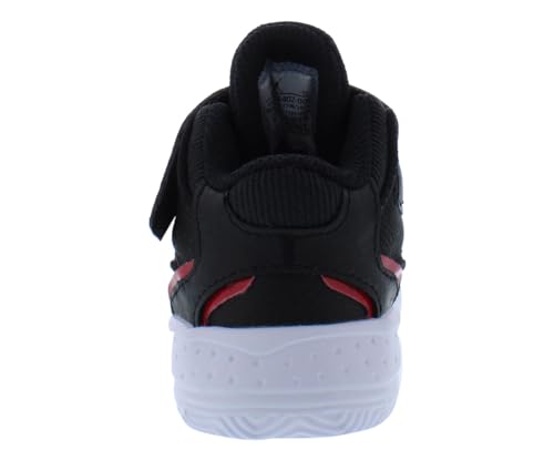 Jordan Max Aura 4 Infant/Toddler Shoes Size 9, Color: Deep Core Black/Temp Red-Black3