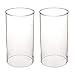 Produktbild 2er Set Glaszylinder ohne Boden 9,5 cm Durchmesser | auch als Ersatzglas | Windlichtglas ohne Boden 9,5 x 15,2 cm
