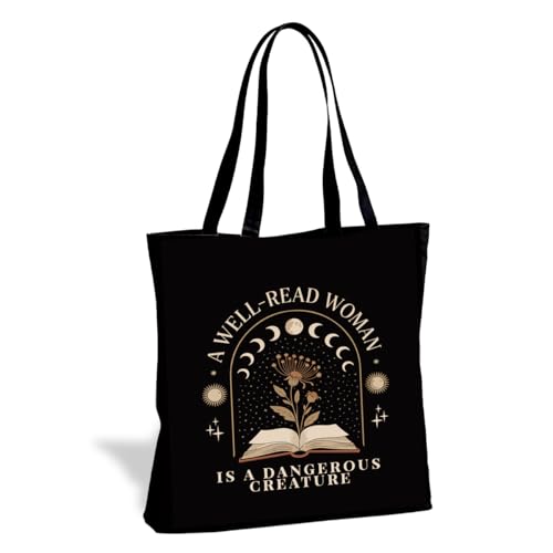 Book Lover Canvas Tote Bag