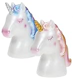  Spardose Keramik Einhorn Kopf, sortiert, mit Perlmutt-Glanz in Silber und Gold