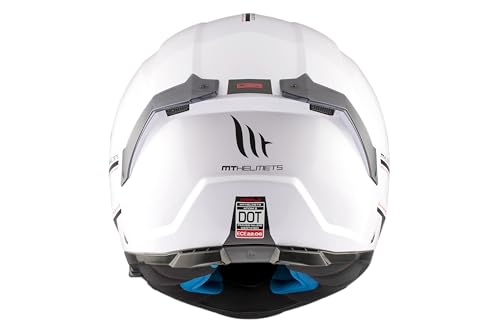 Casque MT FU404SV Atom 2 SV Solid blanc brillant taille XS modularité