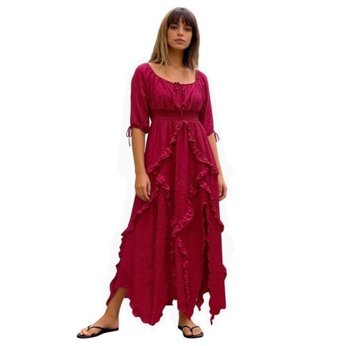 Robe d'été longue style rétro pour vos soirées et cocktails en terrasse