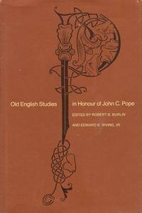Old English studies in honour of John C. Pope 0802021328 Book Cover