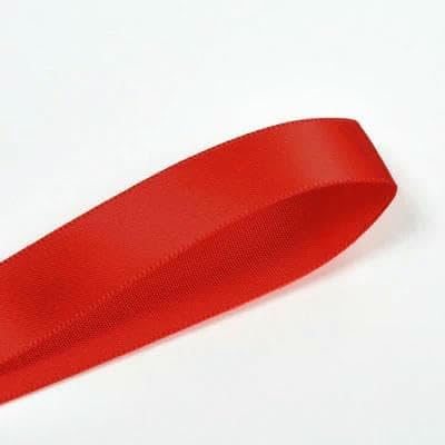 Cinta de satén de doble cara, 6, 9, 13, 16, 19 y 22 mm, 100 yardas, serie rojo y rosa, para decoración de bodas, flores rosas hechas a mano, rojo, 235-19 mm