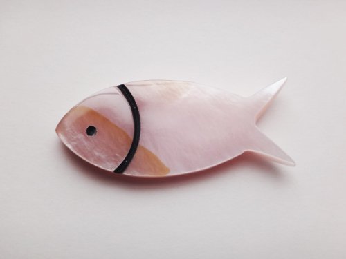 シェル 箸置き フィッシュ(魚) (ピンク)