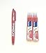 Produktbild PILOT [1 + 2] Frixion Roller Ball Pen, 1 Stift + 2 Sets x 3 Stück austauschbare Nachfüllpackungen, 0,7 mm, Farben zur Auswahl, Blau, Schwarz und Rot (Rot)