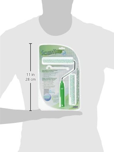 Linzer Products A-200 ScreenKleen Window and Door Screen Cleaning Kit, Meduim, Green
