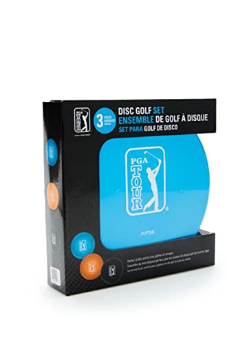 PGA TOUR 3 Disc Golf Starter Set, Disc Golf Accessories, Multi-colored, One Size