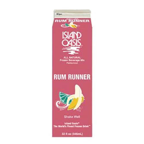 Island Oasis Rum Runner Beverage Mix, 32 Fluid Ounce -- 12 per case.