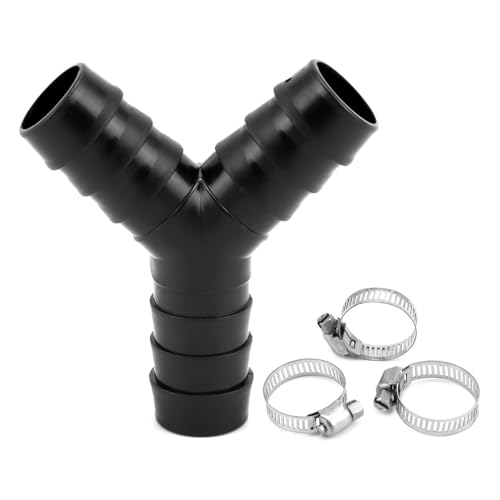 Chenxi Studio Platzsparende Waschmaschine Ablaufverbinder Verschiedene Ausgänge Y Design Textur Geeignet für Rohrinstallation Y Splitter für Waschmaschine und Spülmaschine