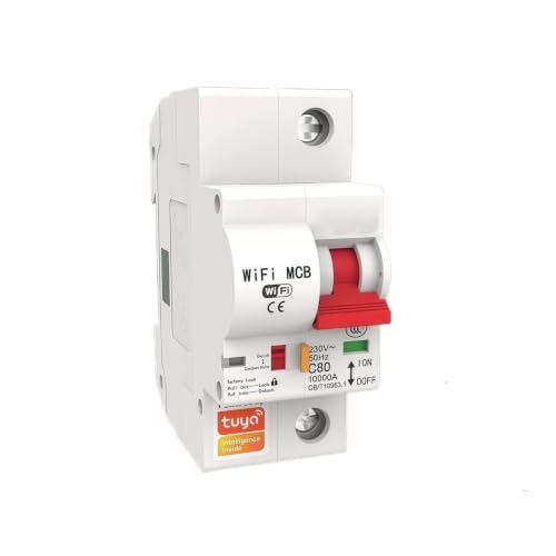 Disjoncteur WiFi 1P 80A intelligent avec protection surcharge et court-circuit
