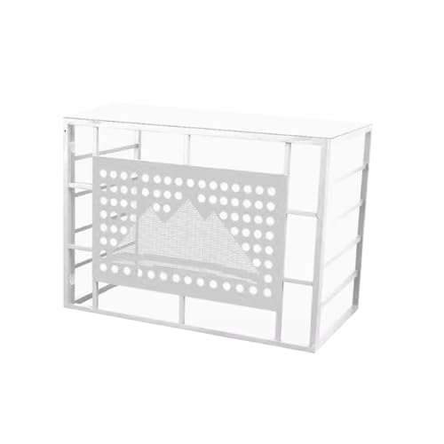 Aluminium-Klimaanlage und Wärmepumpenabdeckung, Mini-Kondensatorabdeckung, Zaun zum Verstecken der Klimaanlage, Mini-Split-Ständer, AC-Abdeckung...