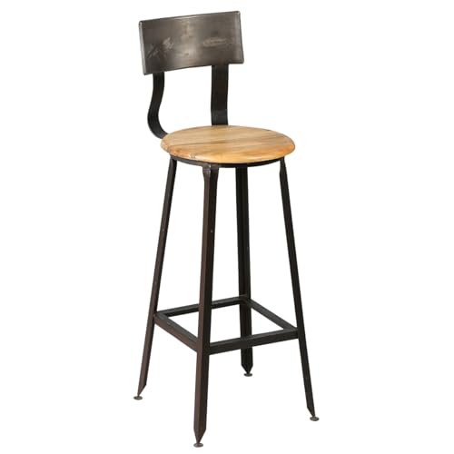 AltoBuy INDUS - Tabouret de Bar Industriel H75