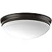 Progress Lighting P350101-020-30 LED Flush Mount Close-to-Ceiling, Antique Bronze