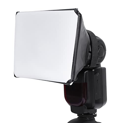Flash Diffuser for Speedlight, Portable Universal Flash Diffuser Light Softbox Rectangle Shape Speedlite Softbox Diffuser Speedlite Softbox for Camera Flash Light Speed Lights