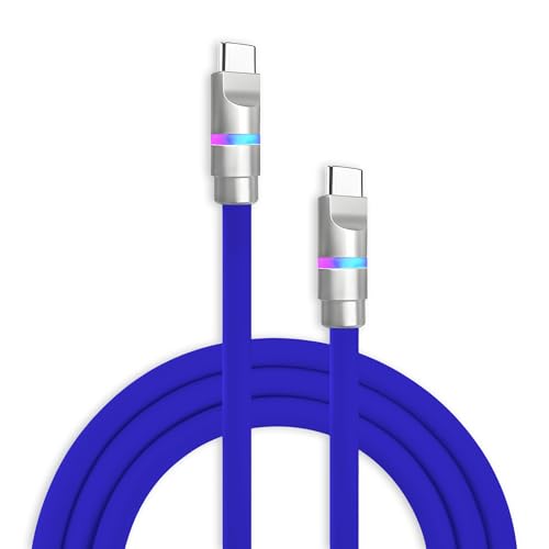 chubbycable Neon Chubby - Fast Charge Cable with Smart Light RGB Color Gradual Light Up 100W...