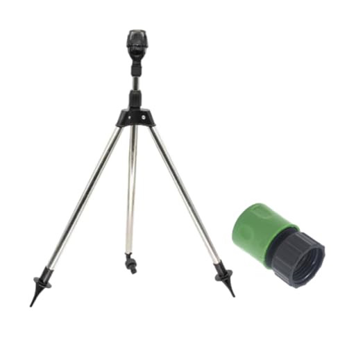 Arroseur sur Trépied Rotatif à 360 Degrés, Kits d'arrosage Télescopiques sur Trépied Réglable, Arroseur Pelouse, Arroseur d'irrigation Rotatif...
