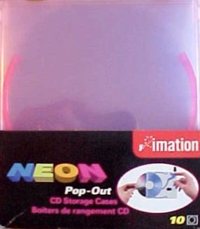 Neon Pop-out CD Storage Cases