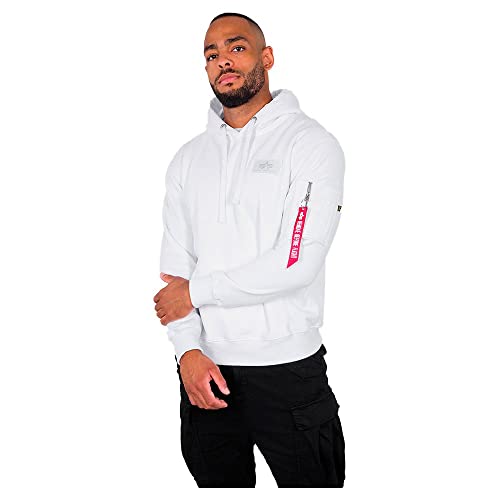 ALPHA INDUSTRIES Back Print Hoody Kapuzensweat für Herren White