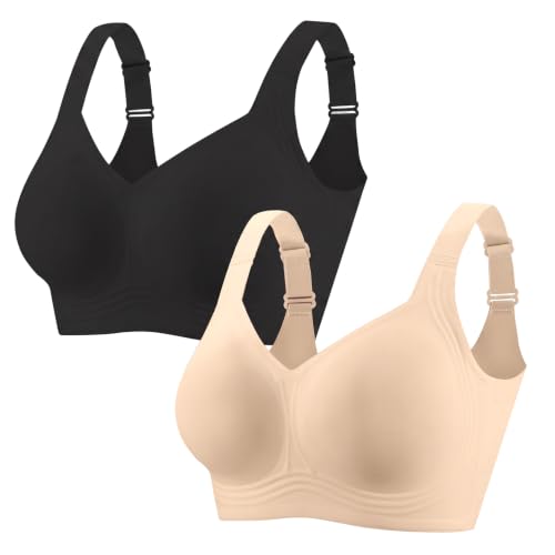 Image of PoseFree Jelly Bra for Women No Underwire Comfort Supportive | Comfortable,No Underwire,Tshirt,Support&Lift,Push Up,Everyday,Breathable,Soft,Seamless,Bralettes,Back Fat Smoothing