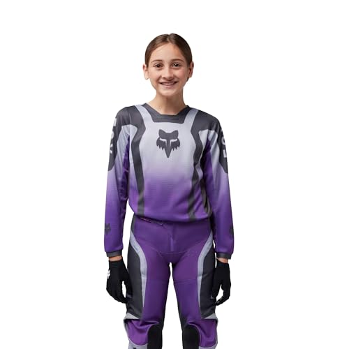 Fox Racing Camiseta YTH 180 para meninas, roxo escuro