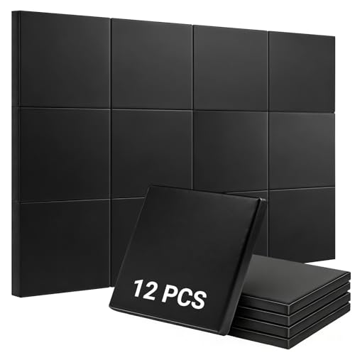12PCS Golf Wall Padding Panels 20x20x1.2 Impact &Soundproof Wall Padding