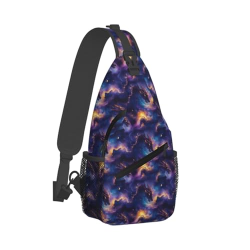 Sac à bandoulière imprimé dragon pour homme femme, fini le désordre en voyage