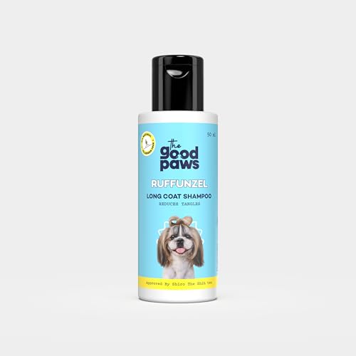 Image of Long Coat Dog Shampoo and Conditioner | 50 Ml | Detangling, Coat Shine with Conditioner, Restores Shine | All Natural, Made Safe